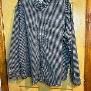 Eddie Bauer Men's Long Sleeve Button-Up Dusted Indigo 3XL Classic Fit Shirt